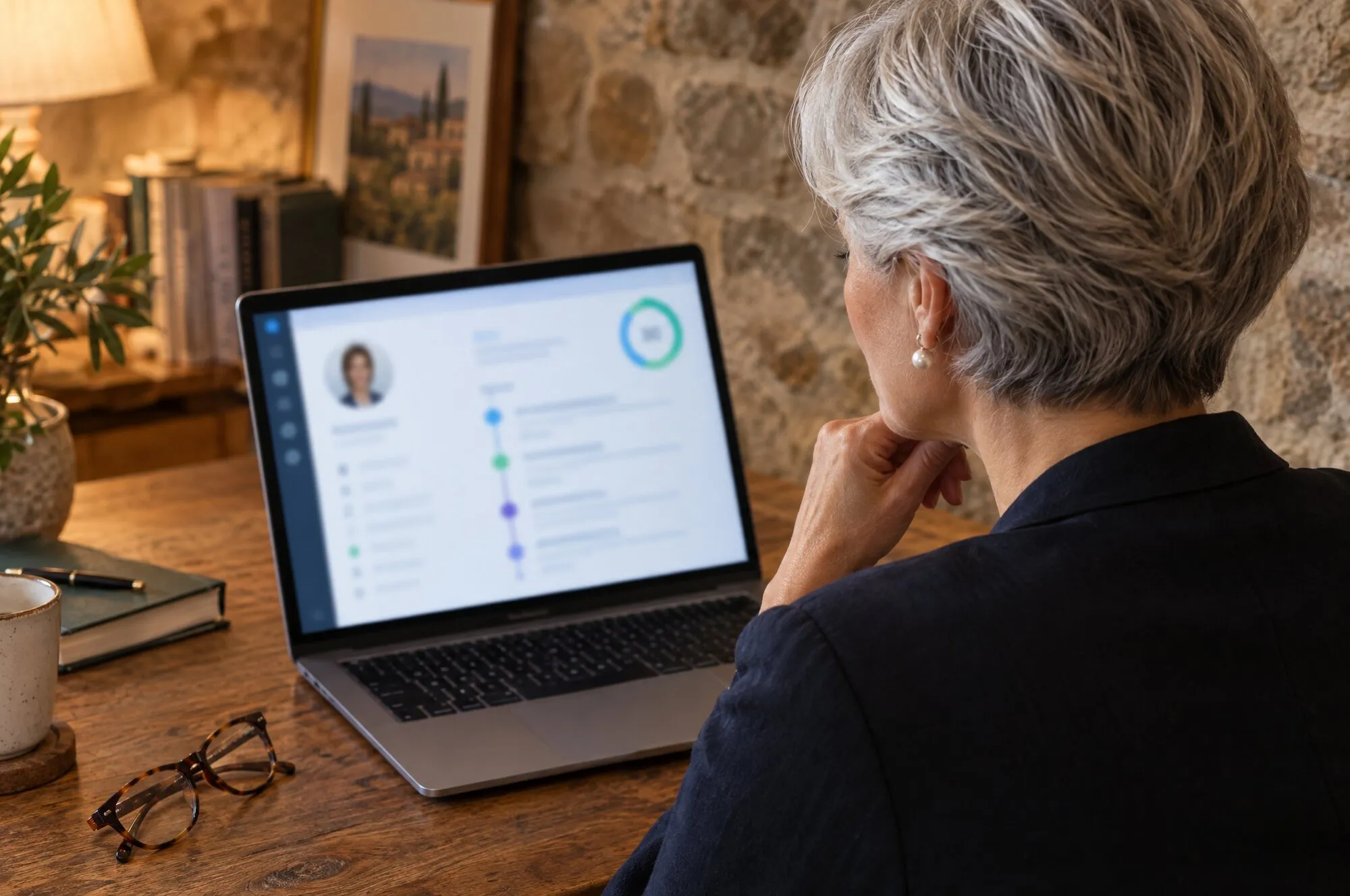Scheda contatto nel CRM con storico e punteggio