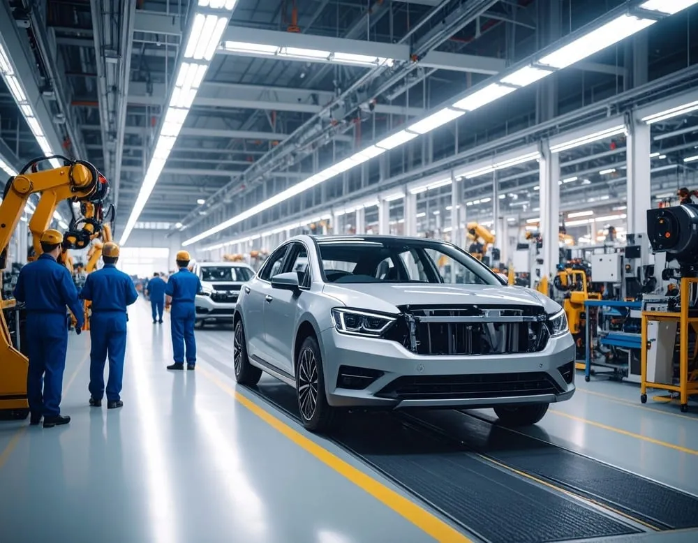 Linea di produzione dell'automotive, dal sito di Elisa Industriq