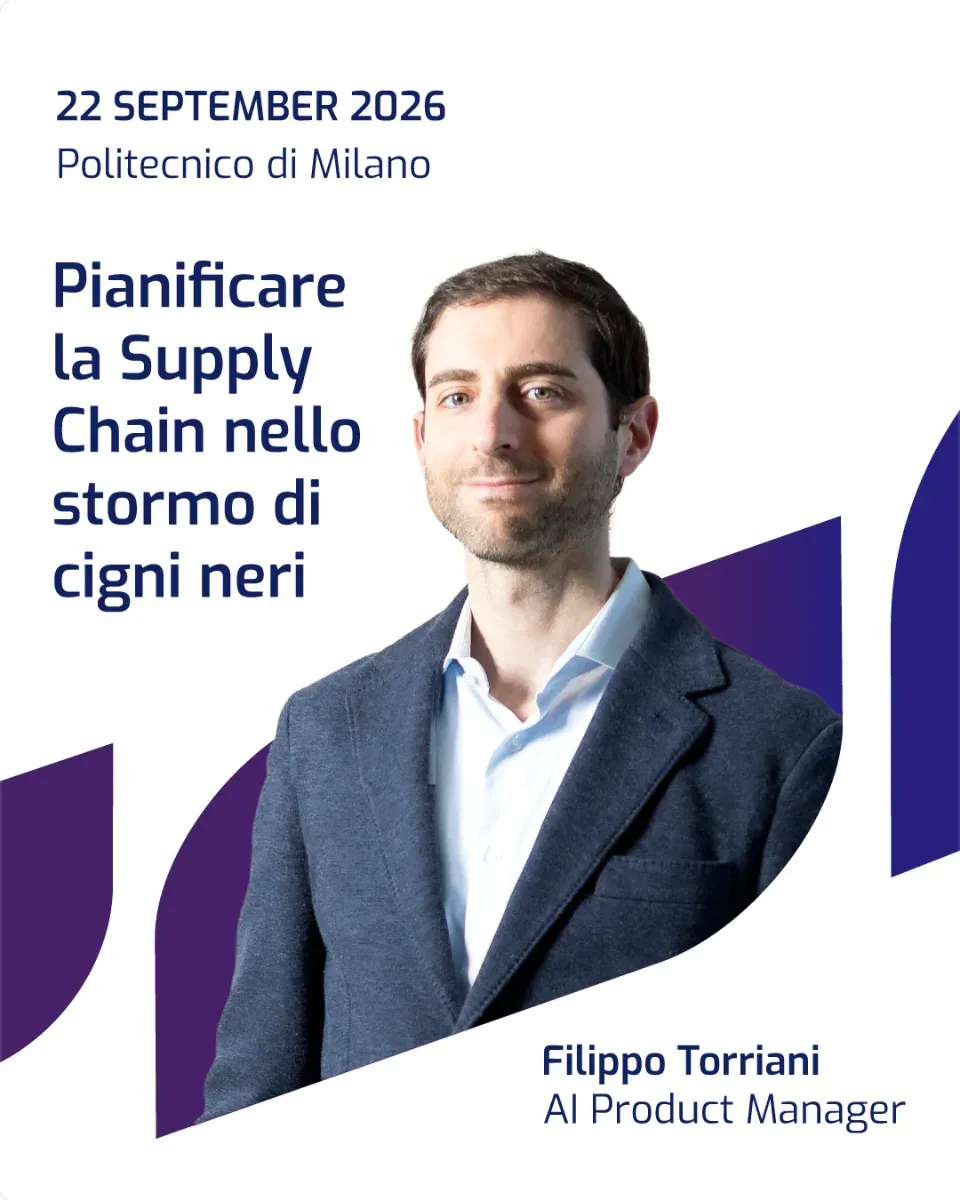 Post Instagram di sedApta: Filippo Torriani, AI Product Manager, al Politecnico di Milano il 22 settembre 2026