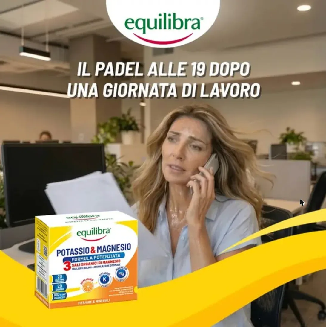Inserzione Potassio e Magnesio: il padel alle 19 dopo una giornata di lavoro