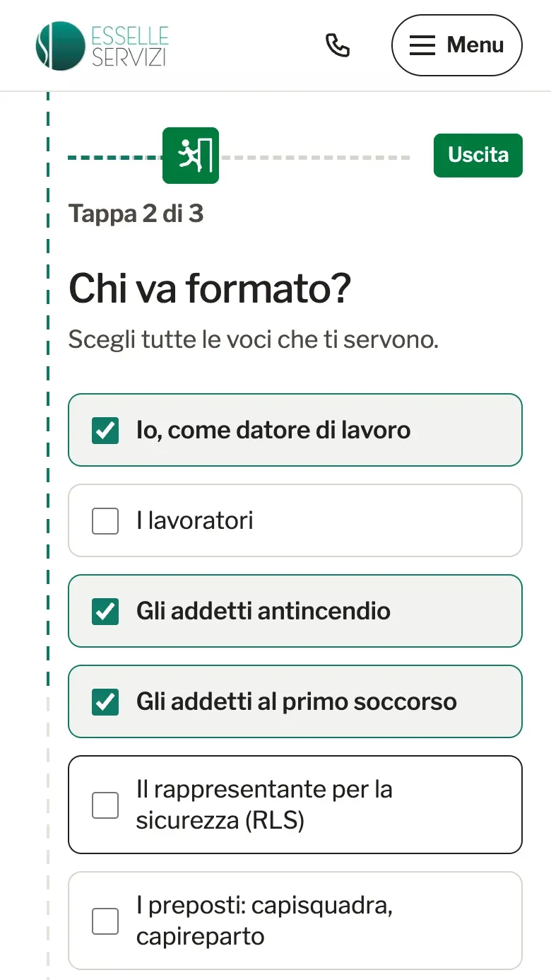 Trova il corso da telefono