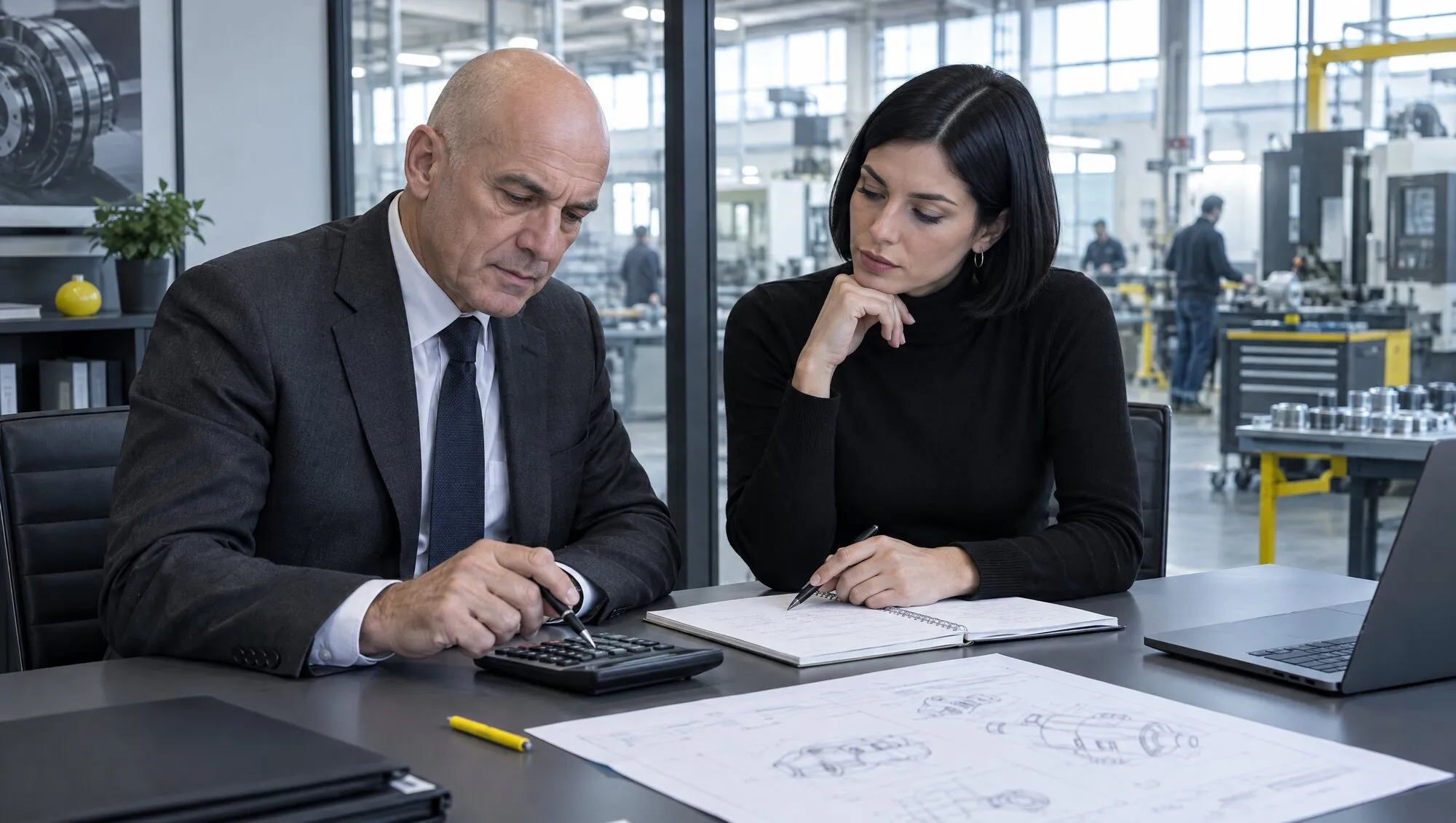 Titolare B2B che calcola quanto vale un cliente nuovo, con un consulente