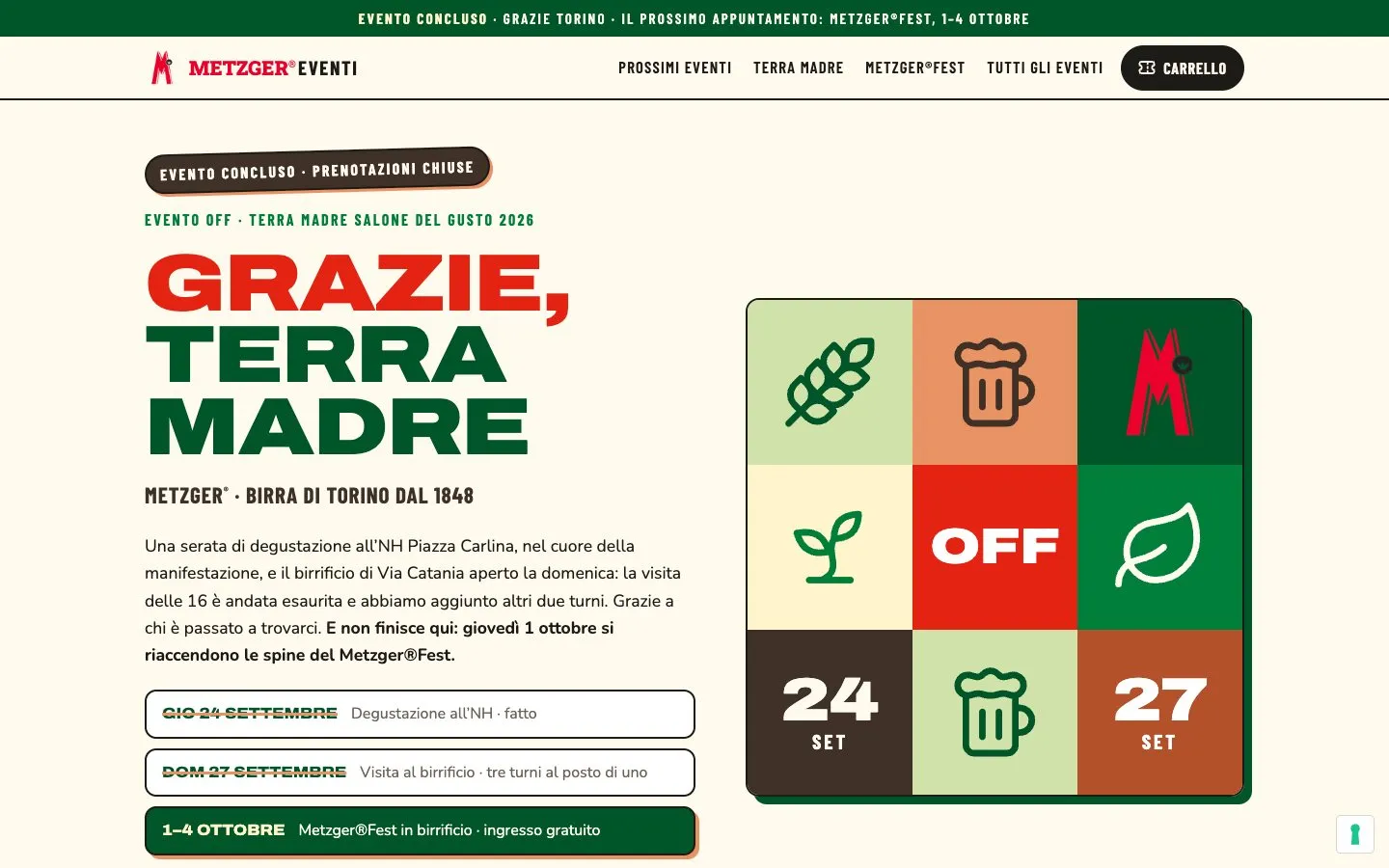 La landing di Metzger a Terra Madre 2026