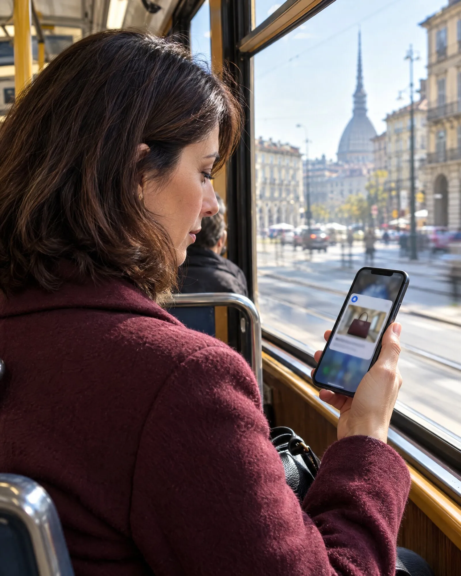 Annuncio di richiamo sul telefono per un prodotto lasciato nel carrello