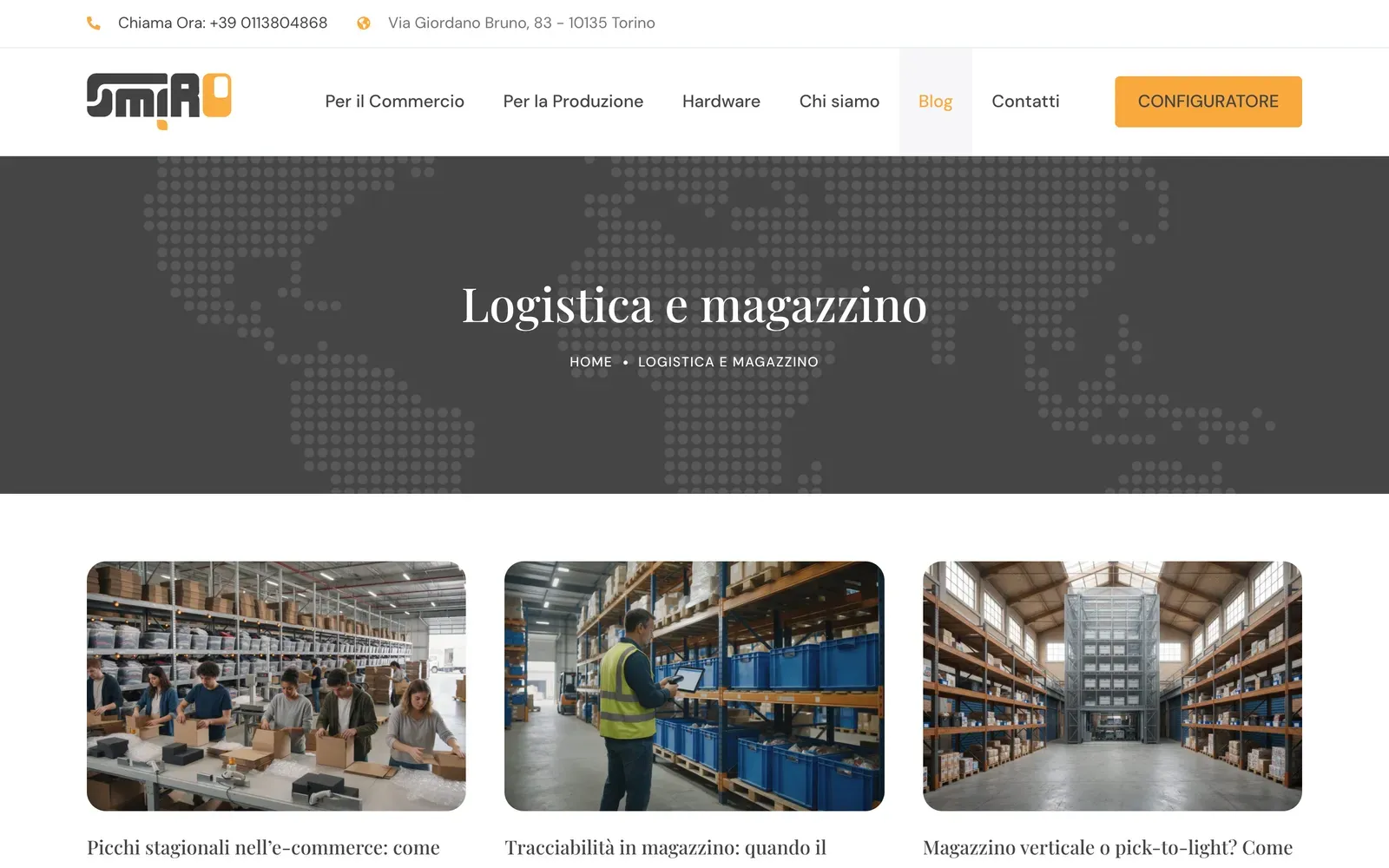 Il blog Logistica e magazzino di smirosystem.com