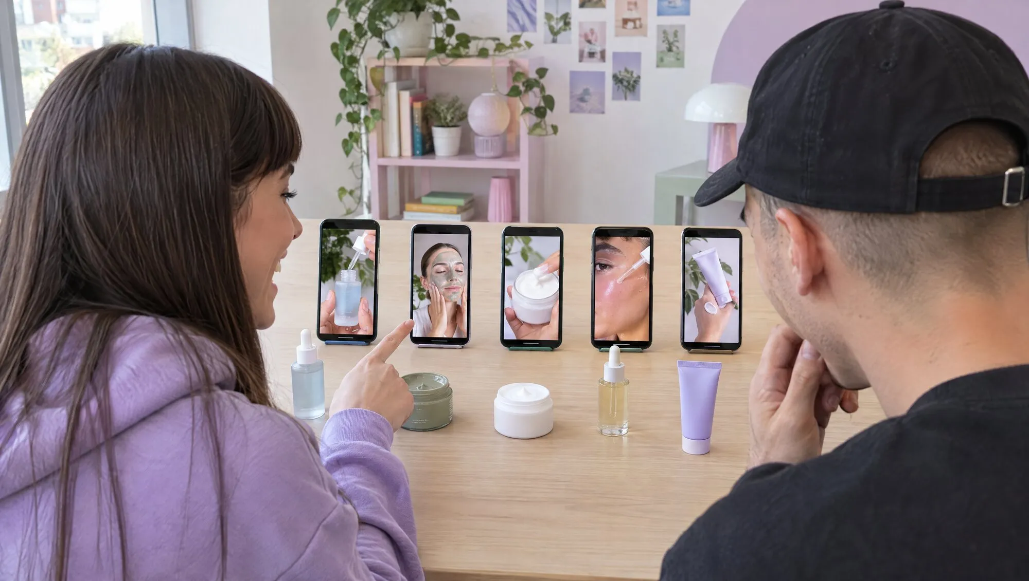 Cinque video verticali di prova girati col telefono, con il prodotto